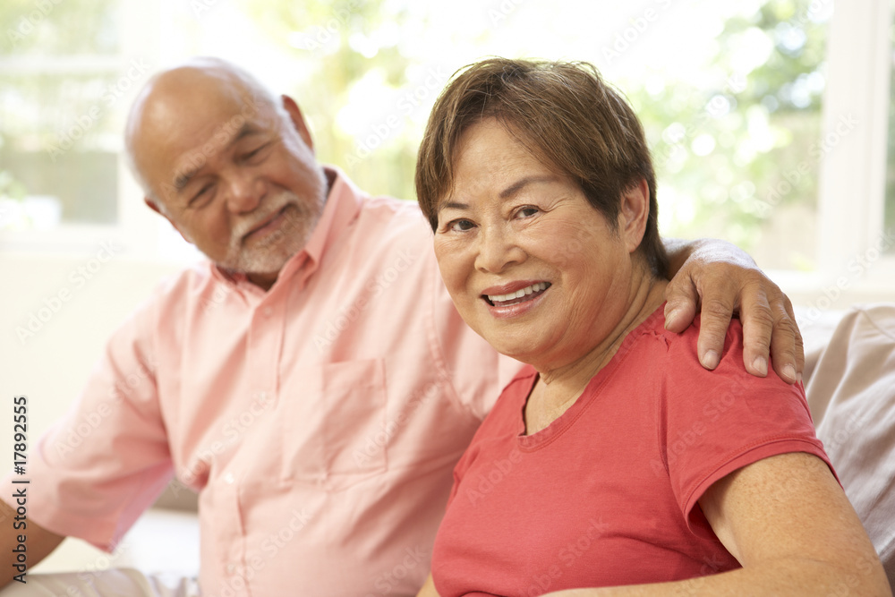 Senior Couple Relaxing At Home Together Senior Couple Relaxing At Home Together