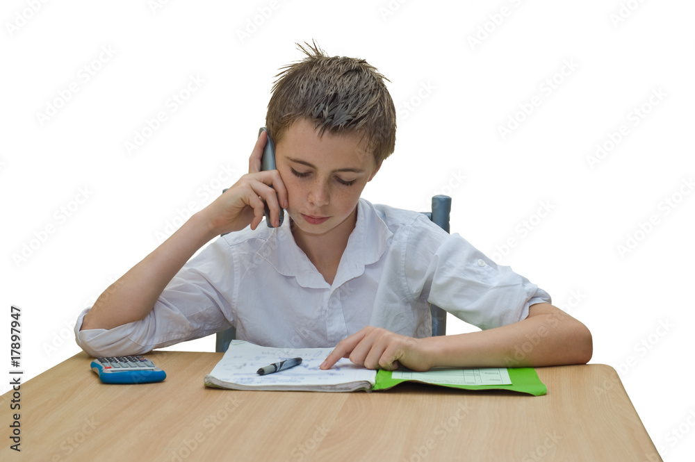 Studying boy Studying boy