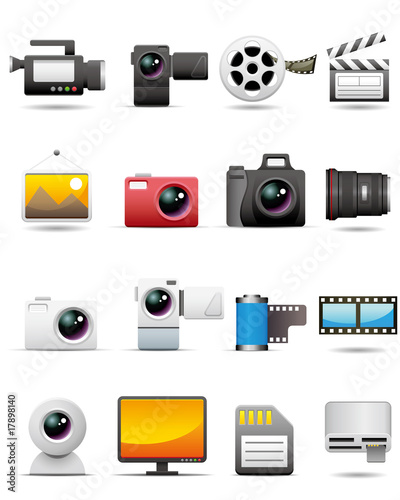 Photo, Video, Film Icons -- Premium Series