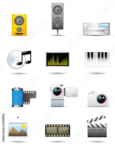 Multimedia Icon Set -- Premium Series