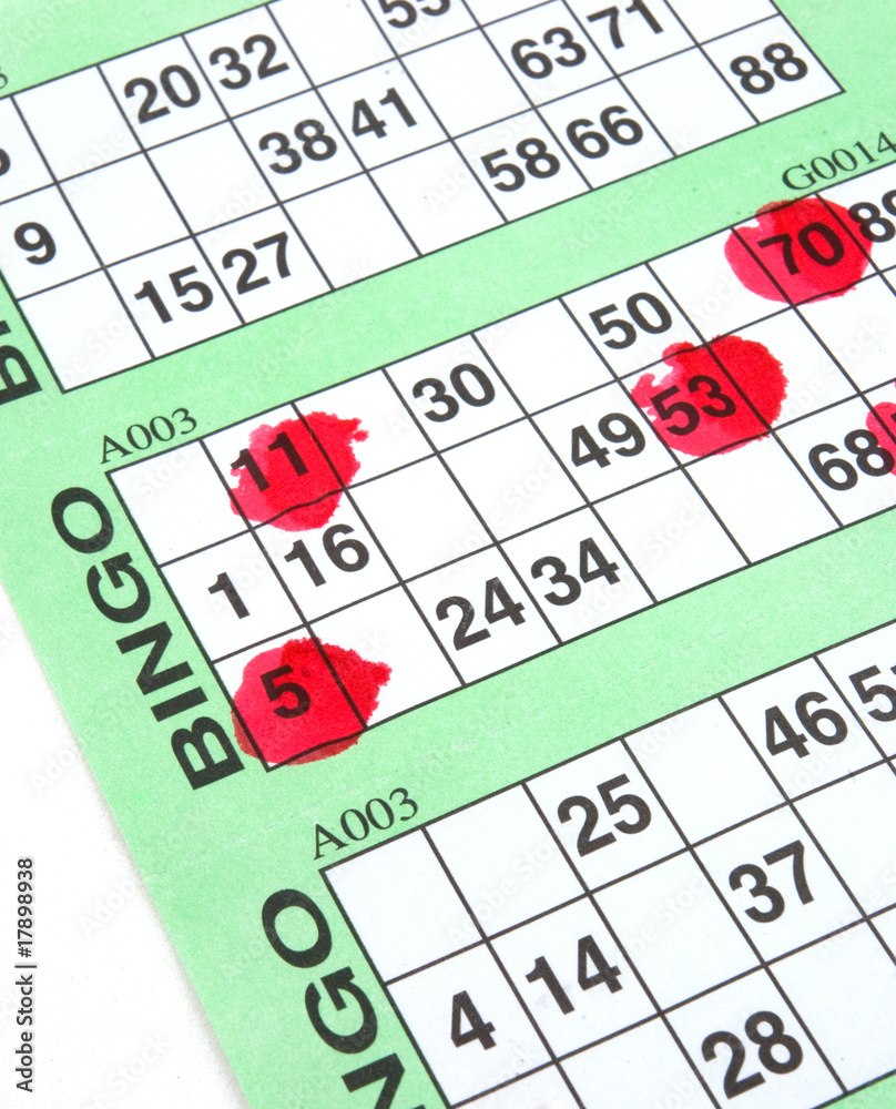marked bingo card marked bingo card