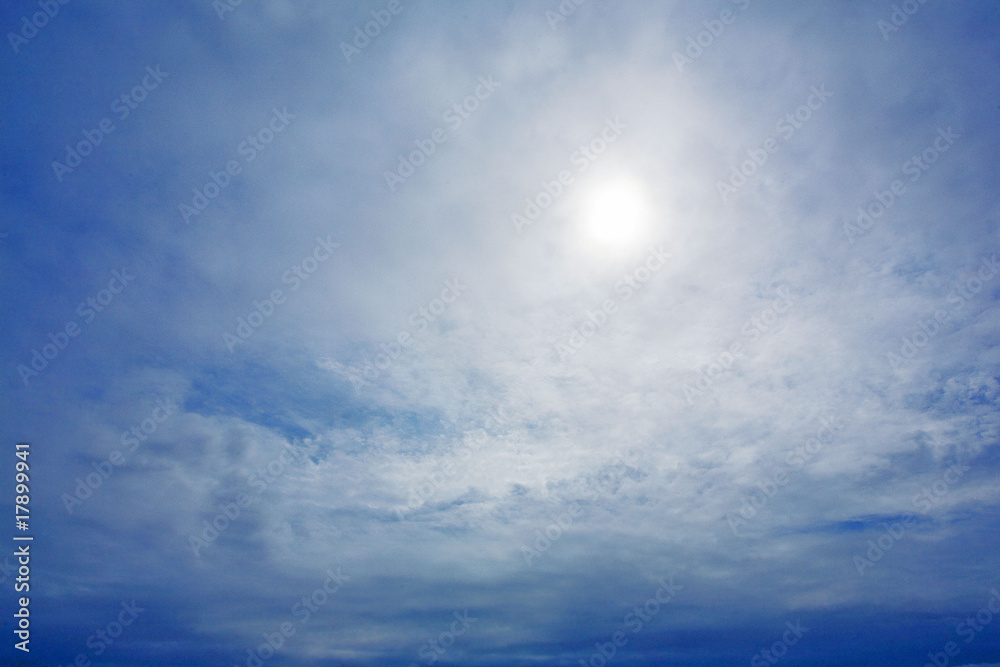 Obraz premium ciel : soleil et nuages