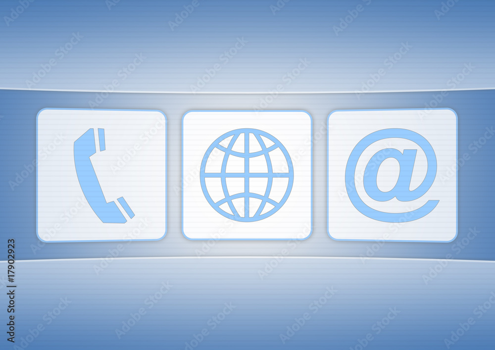 business icon on blue background business icon on blue background