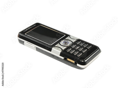 Cell phone isolated with clipping path