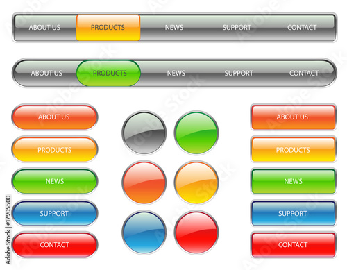 website navigation buttons
