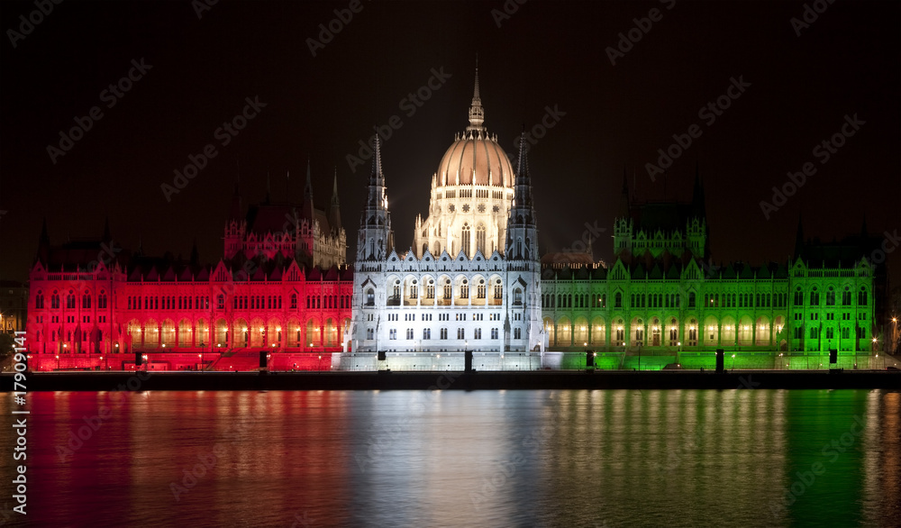 The hungarian parliament in Budapest