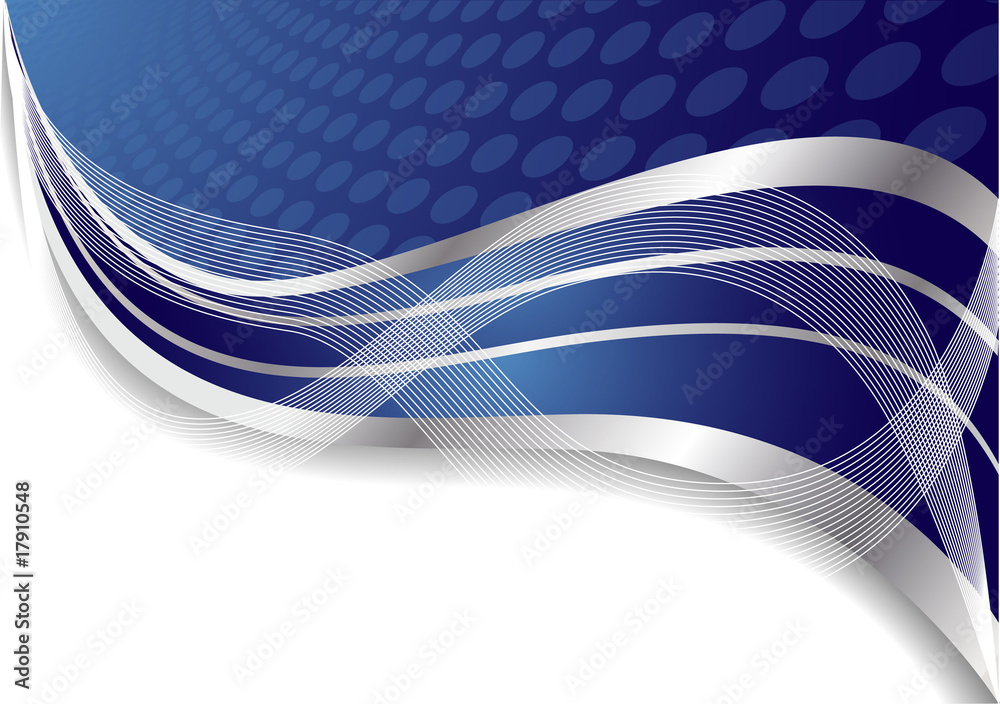 Vector abstract blue background with circle