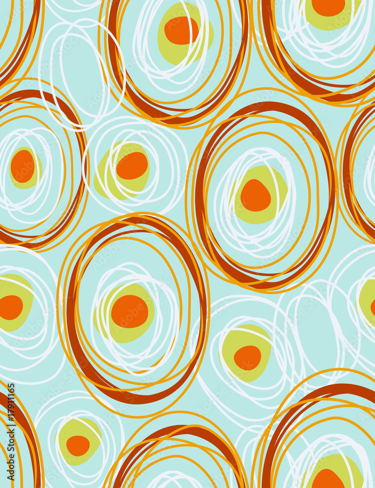 Orbits - seamless pattern