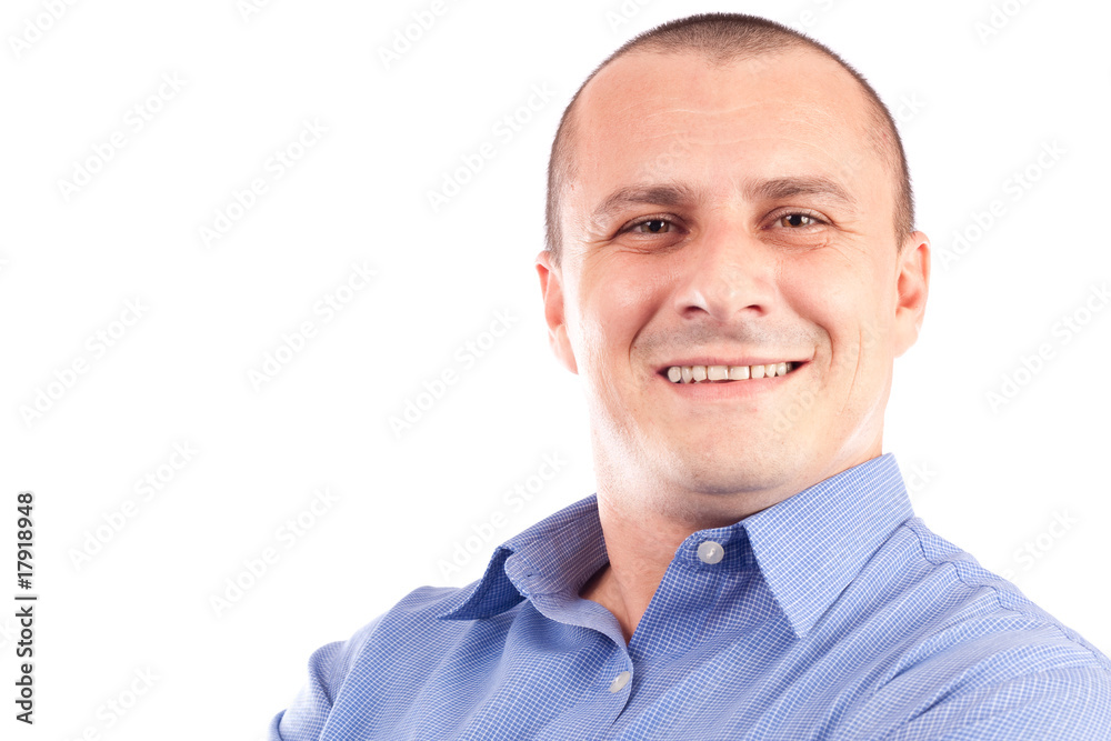 Happy businessman isolated on white background Happy businessman isolated on white background