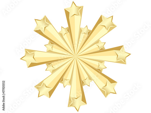 golden stars vector illustration