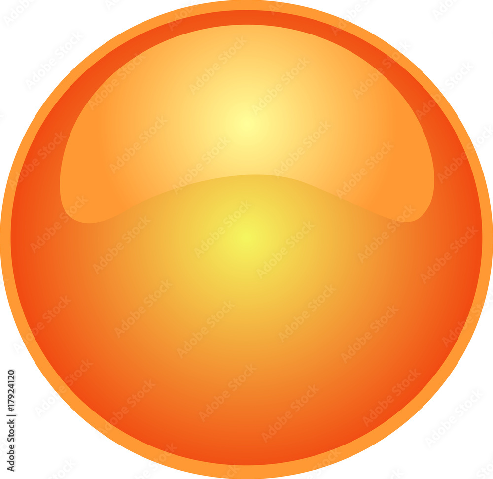 illustration eines orangen vektor buttons