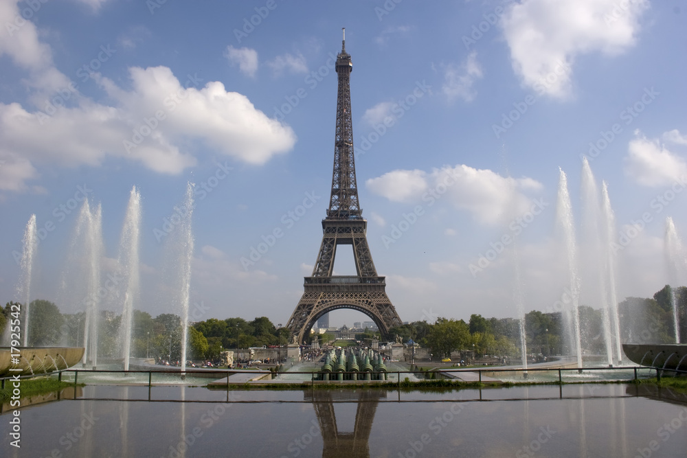 Obraz premium The Eiffel tower from Trocadero in Paris