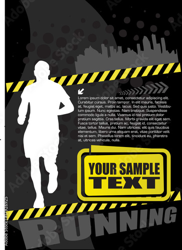 running man design