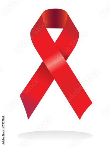 red ribbon to support research on hiv