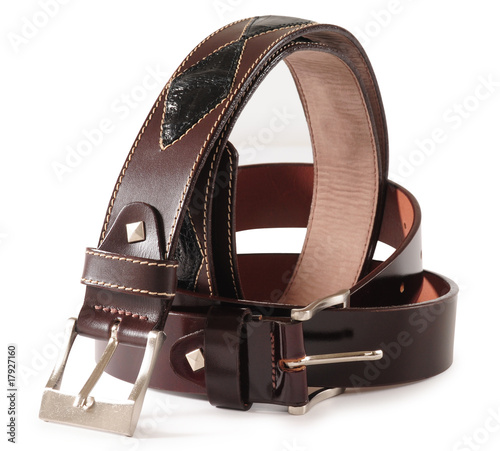 Brow belts. Clipping path