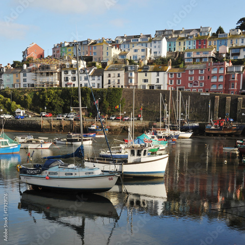 boats at brixham harbour