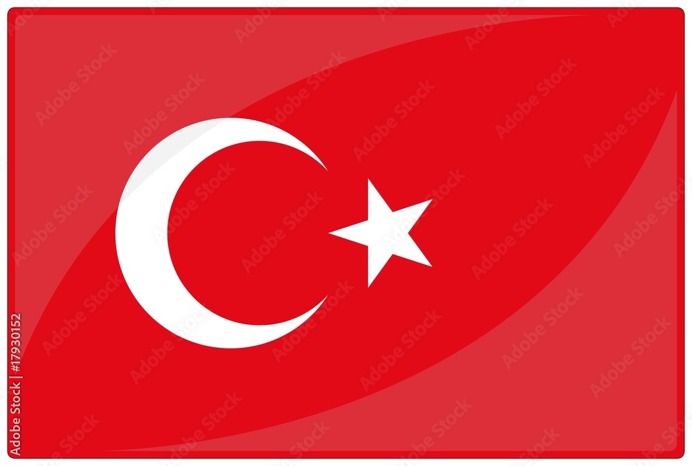 drapeau glassy turquie turkey flag