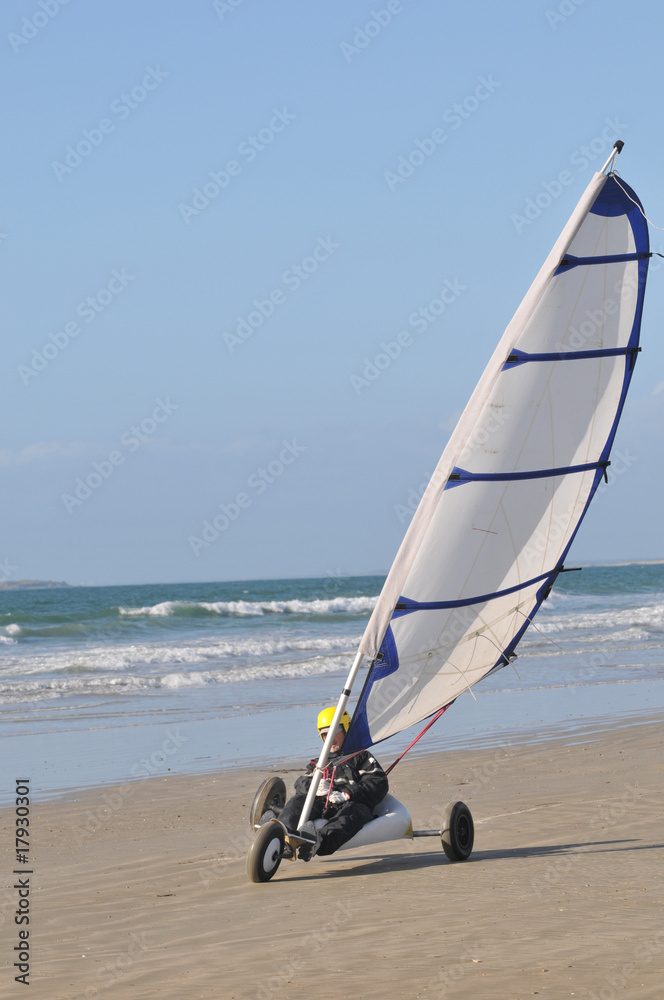 Fototapeta premium Char à voile à Penthièvre