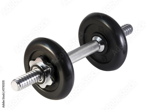 dumbbell isolated on a white