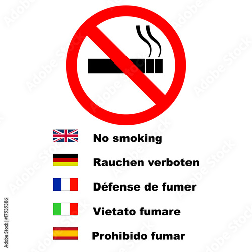 No smoking sign