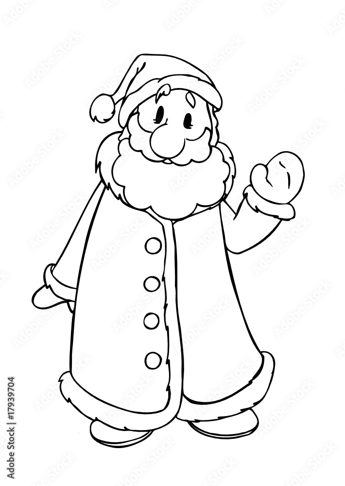 Weihnachtsmann, Weihnachten, Nikolaus, Santa Adobe Stock
