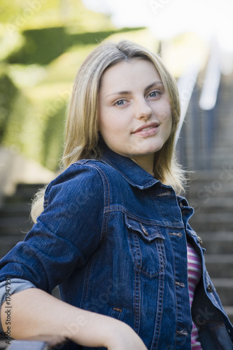 Teen Girl on Stairway © PT Images