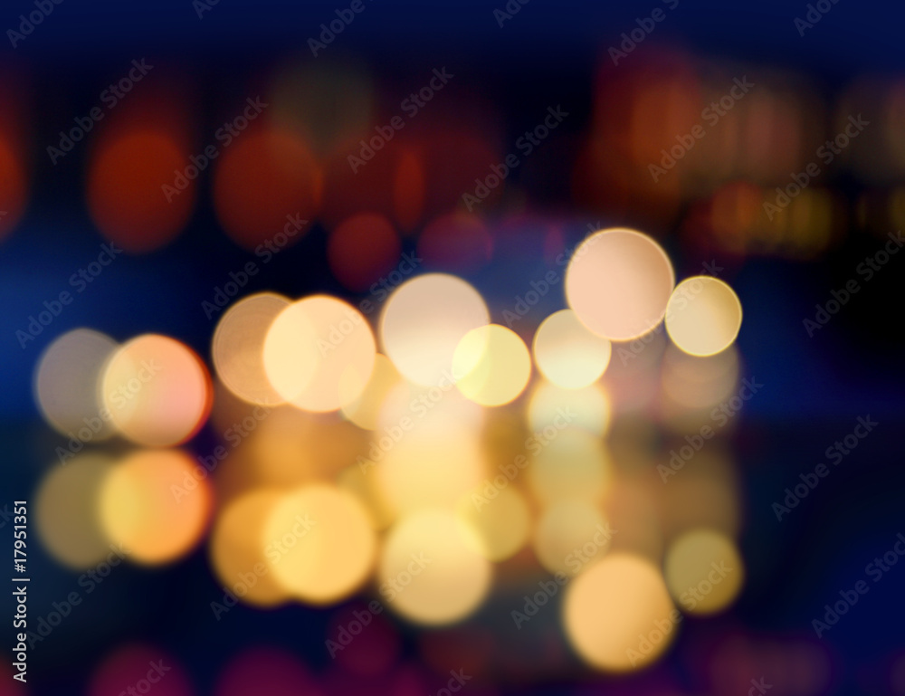 Christmast spot light blur