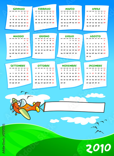 Calendario aereo e banner 2010 italiano