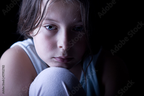 Young Child Looking Sad