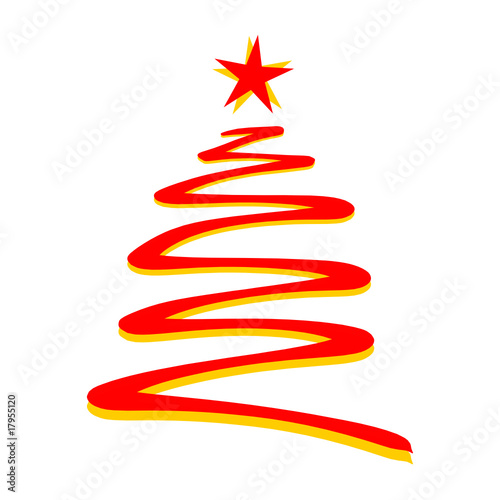 christbaum rot-gelb