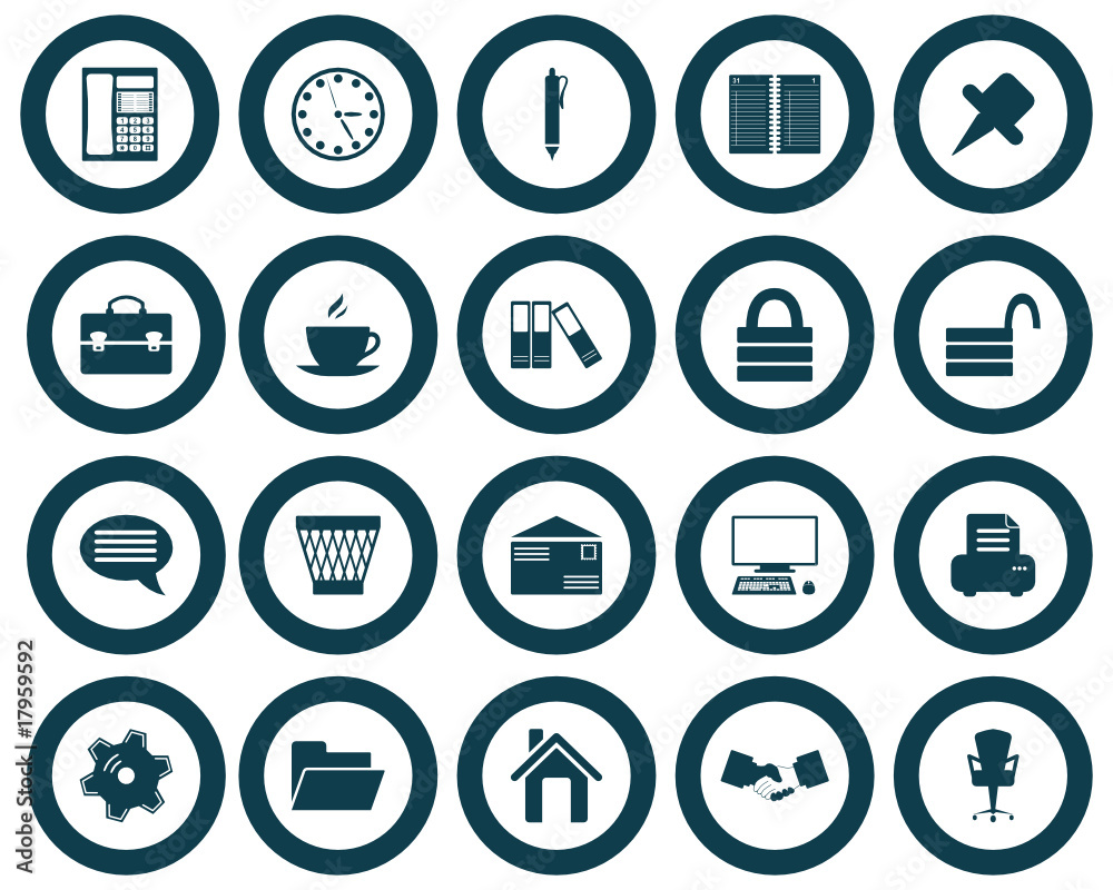 office icons set office icons set