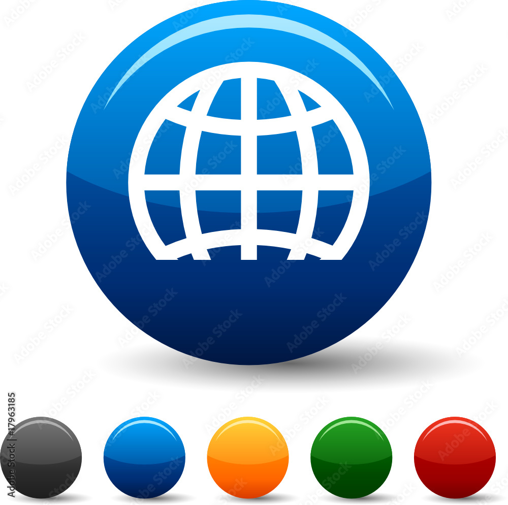 Earth icon set. Vector illustration Earth icon set. Vector illustration