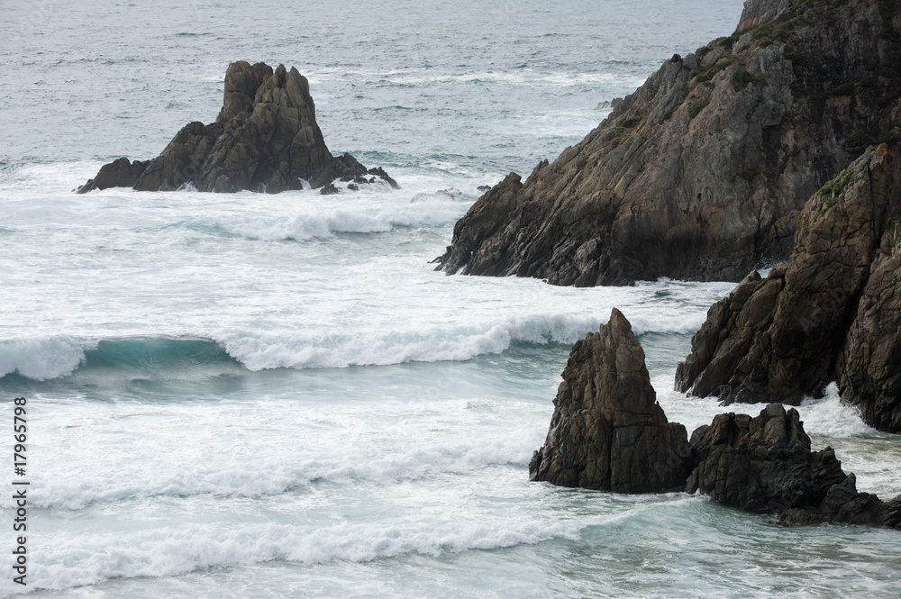 Sea with waves and rocks Sea with waves and rocks