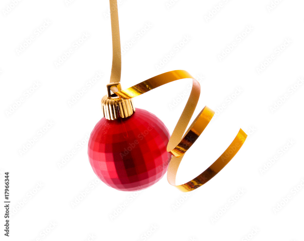 New Year decoration isolated on white