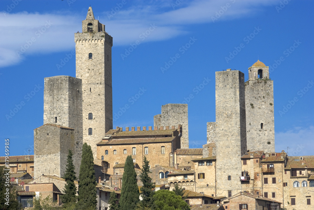 Toscana: panorama di San Gimignano 2