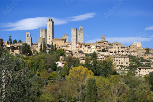 Toscana  panorama di San Gimignano 1
