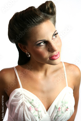 Woman looking up