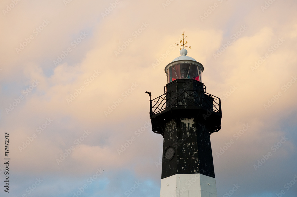 Lighthouse by sunset