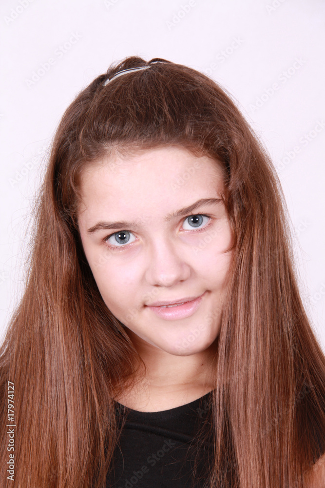 Portrait of the girl of the school age Portrait of the girl of the school age