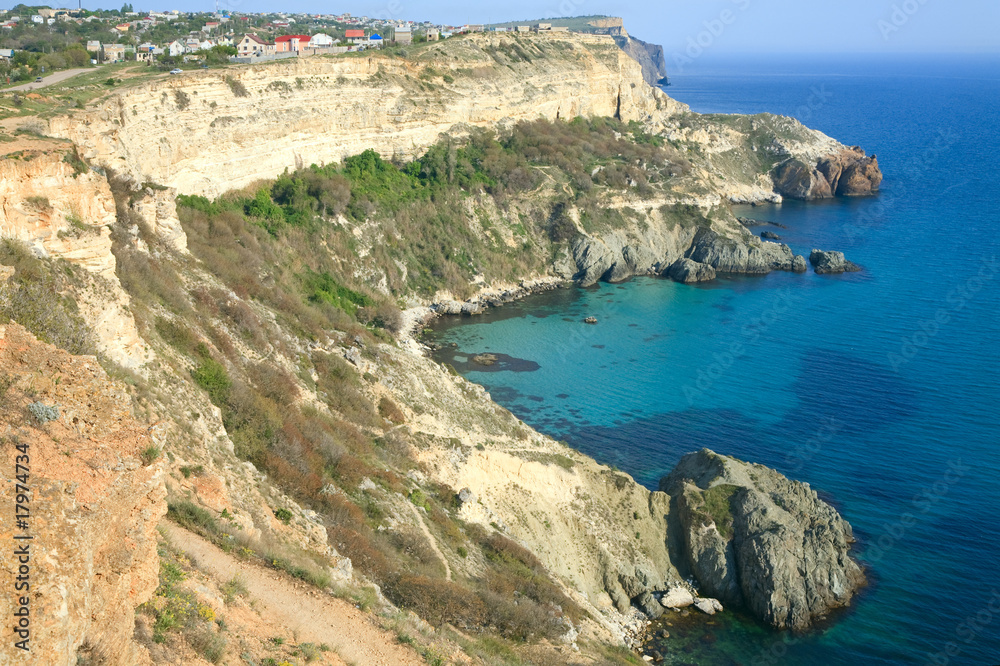 Rocky coast view