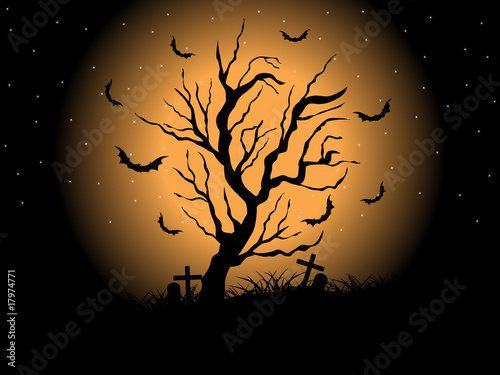 night scary background for halloween