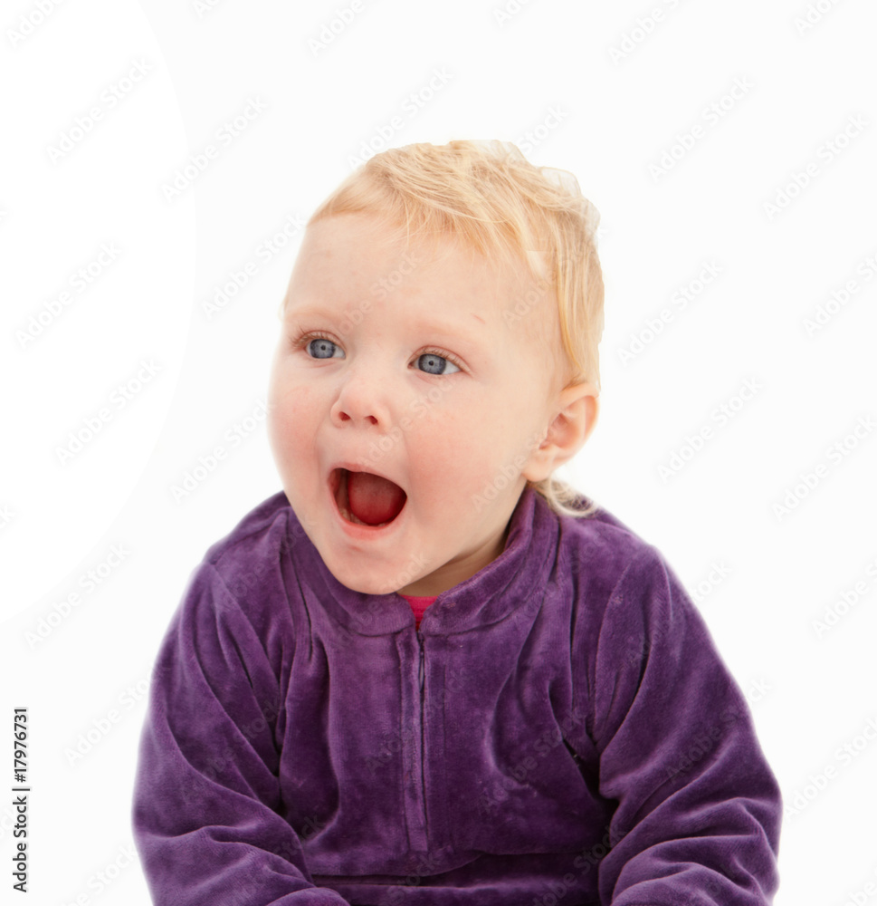 Surprise - Cute little girl looking shocked Surprise - Cute little girl looking shocked