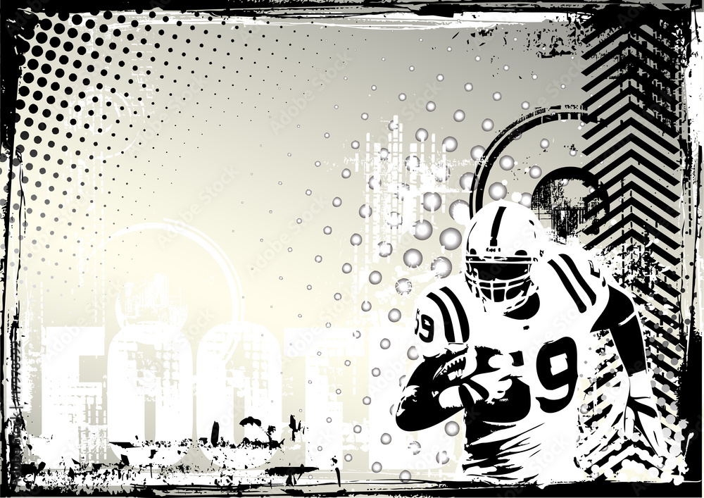 american football grungy background