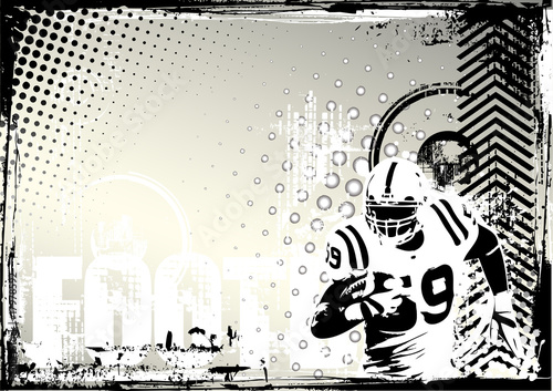 american football grungy background