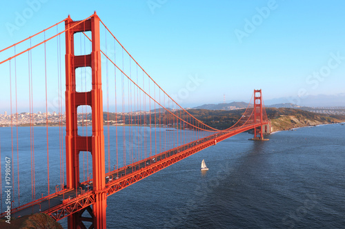 Fototapeta Naklejka Na Ścianę i Meble -  World famous Golden Gate Bridge, San Francisco