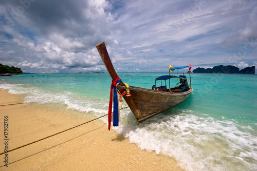 Boat in the tropical sea. Phi Phi island. Thailand © Kushch Dmitry