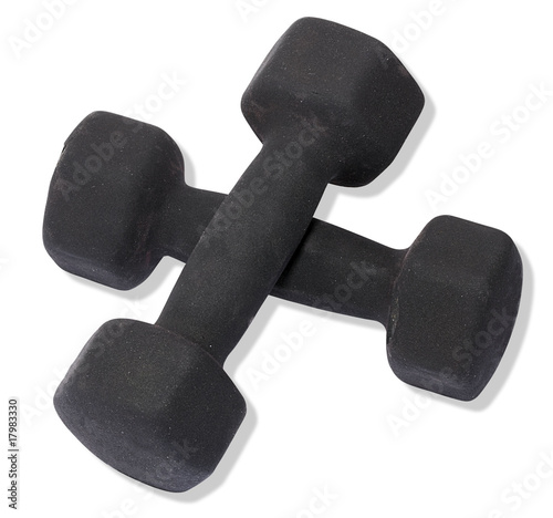 dumbbells isolated on white background