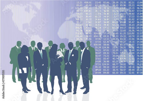 World business people