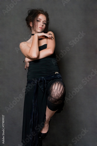 witch with black nails