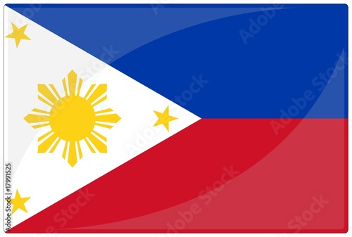 drapeau glassy philippines flag